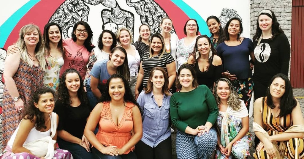 Josie Zecchinelli with a cohort of perinatal clinicians in training